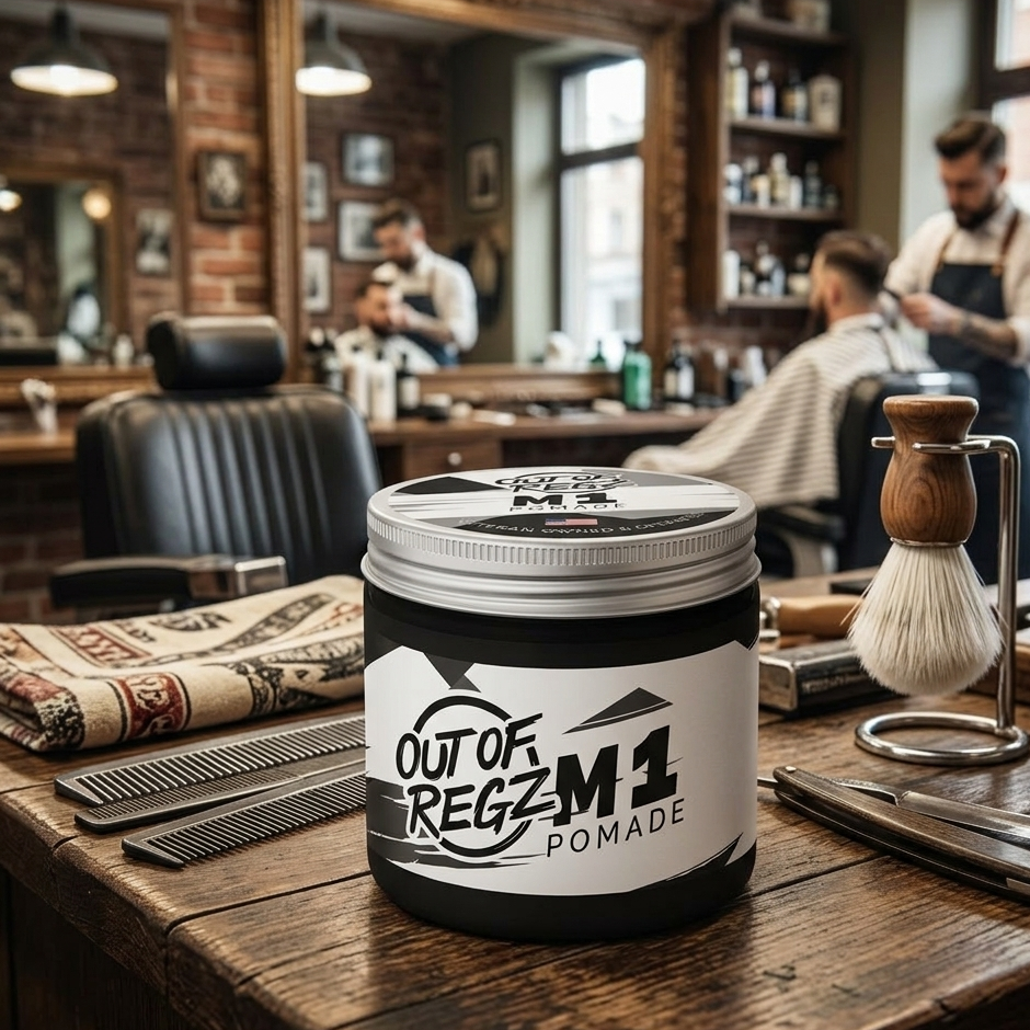 Out of Regz M1 Hair Pomade — Medium Hold, Matte Finish | Water-Based, 4oz