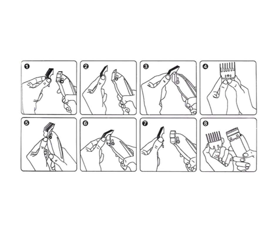 10-Pack Universal Clipper Guard Set – Fits M10, R77F, WMARK & More | 1.5mm–13mm