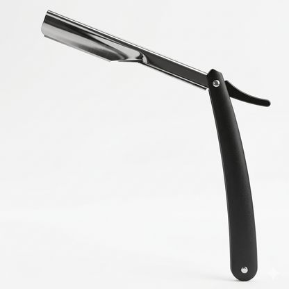 Professional Straight Razor — Stainless Steel Folding Barber Shavette | Replaceable Blades