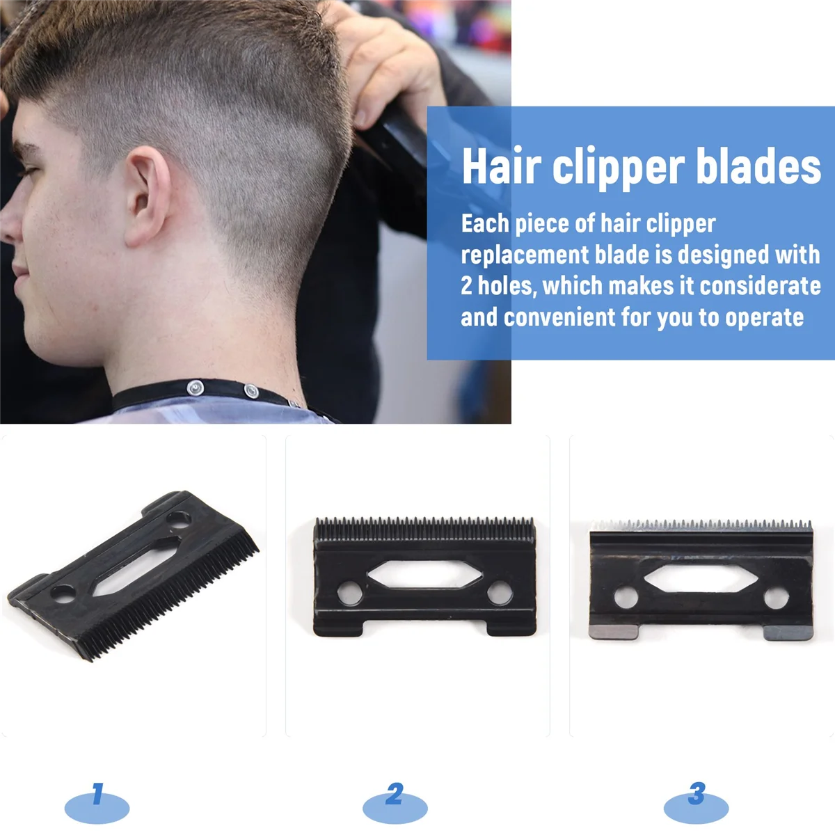Adjustable Hair Clipper Replacement Blades – Wahl Compatible