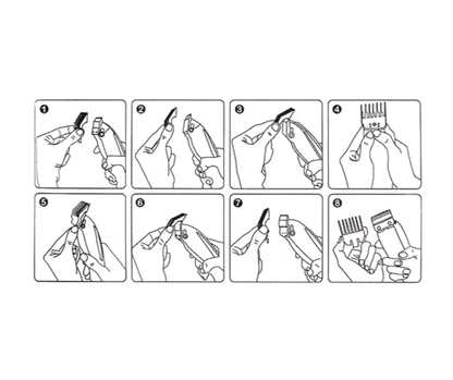 10-Pack Universal Clipper Guard Set – Fits M10, R77F, WMARK & More | 1.5mm–13mm
