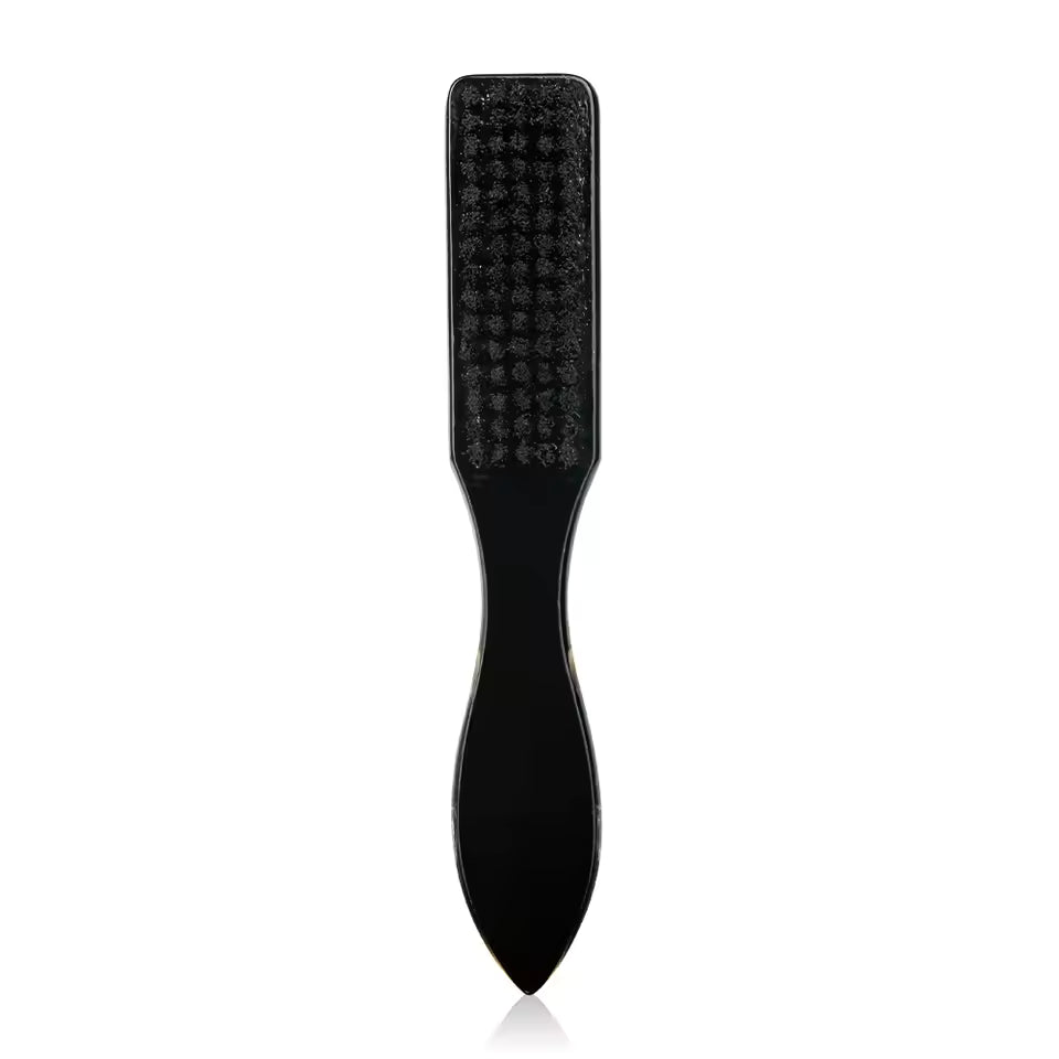 Professional Barber Fade Brush – Soft Bristle Flat-Top Design for Neck & Hairline Cleanup